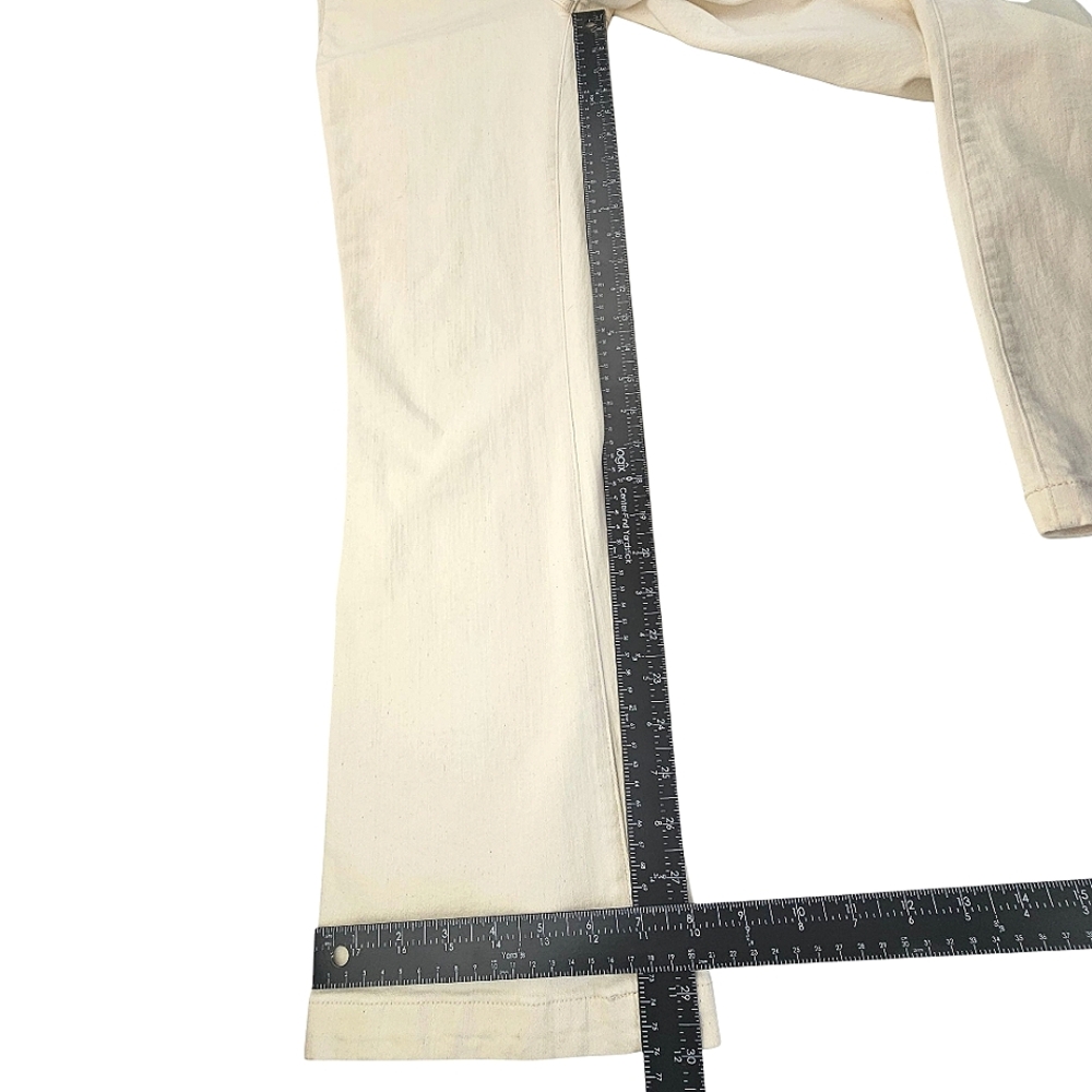 Madewell Women's Mid Rise Kick Out Crop Jeans in Creamy Vintage Canvas - Picture 7 of 12